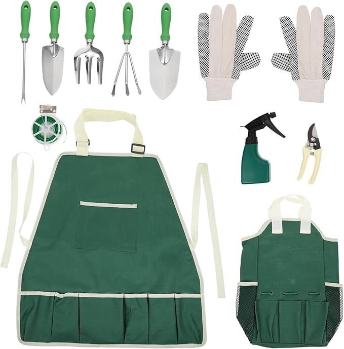 Milisten 11pcs Garden Tool Set Non- Handles Planting Kit for Home Use Outdoor Weeding and Flower Care for Gardening Enthusiasts