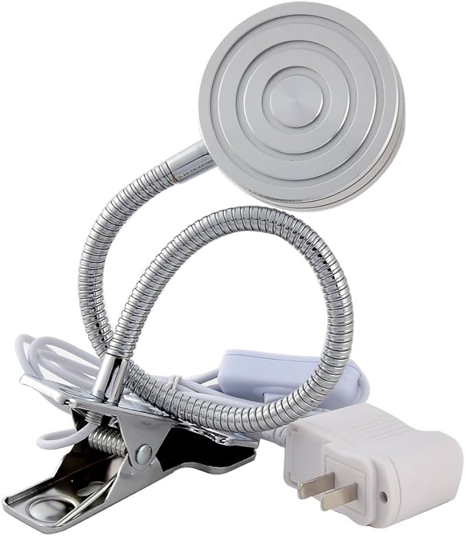 US Plug Indoor Garden Plant Grow Flexible Neck 7W LED Clip Desk Light Lamp Bulb (id: 7e9 ee5 cfe 0de 510