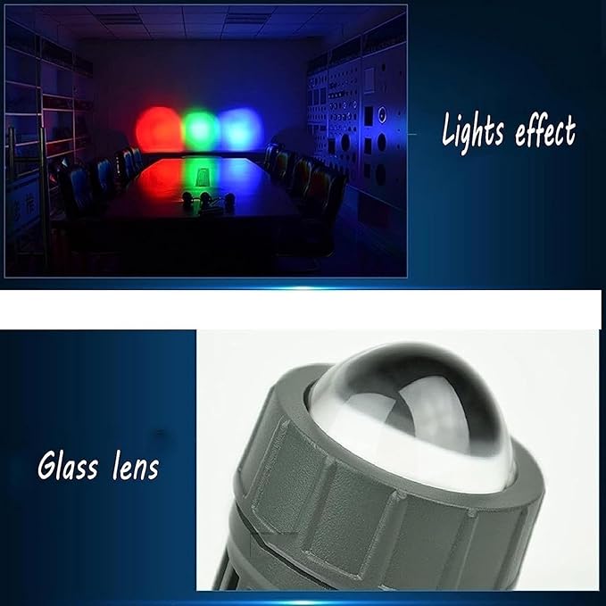10W Outdoor LED Floor Spotlight - Narrow Beam Floodlight IP65 Waterproof Outdoor Wall Lamp Landscape Lighting Adjustable Beam Angle Up Lights for Building Exterior Wall(Green10W(12V))