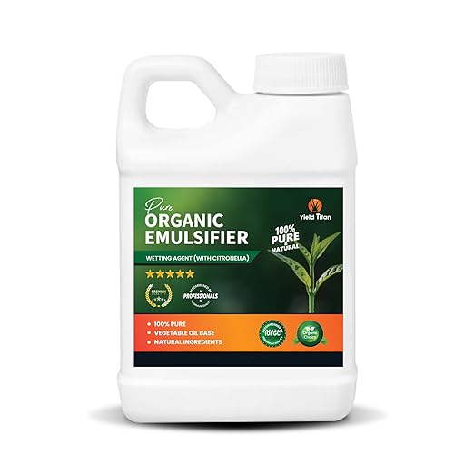 Pure Organic Emulsifier with Citronella - 100% Natural Wetting Agent for Enhanced Plant Absorption Eco-Friendly Formula (32 oz)