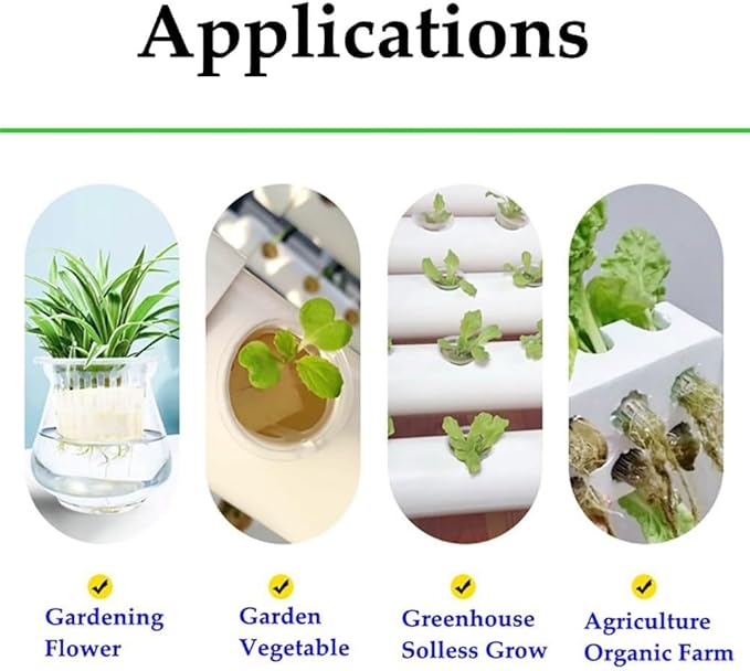 30 Pods Hydroponics Tower Garden 6-Story Garden Hydroponic Planting System Hydroponic Growing System Growing Kit for Herbs Fruits and Vegetables with Hydrating Pump