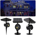 Solar Spot LightsChristmas Snowflake Lights for Wedding Christmas Halloween Holiday Party Yard Landscape Decor