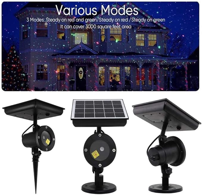 Solar Spot LightsChristmas Snowflake Lights for Wedding Christmas Halloween Holiday Party Yard Landscape Decor