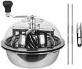 19 inch Bud Leaf Bowl Trimmer with Clear Visibility Dome Sharp Stainless Steel Blades with Spin Cut Solid Metal Gear Box for Hydroponic Plant