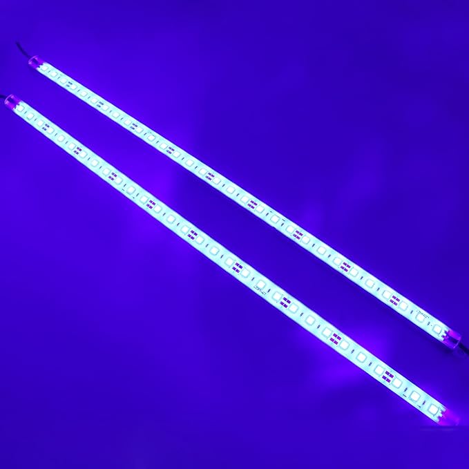 440nm Blue Waterproof LED Grow Light Strips 12V DC Aquarium LED Strip Aluminum Lighting 2 pc 20 Blue Boat Rigid LED Lights Strips Marine LED Lights Bar