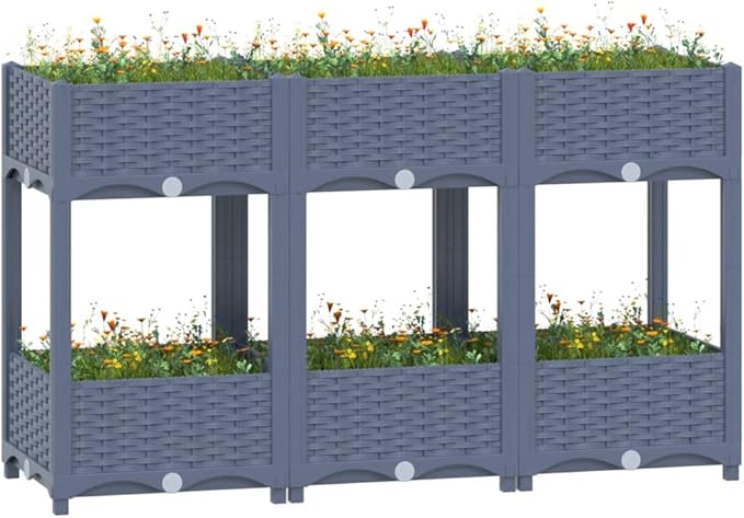 SKM Raised Bed 120x40x71 cm Polypropylene (Weight-18KG)-0407