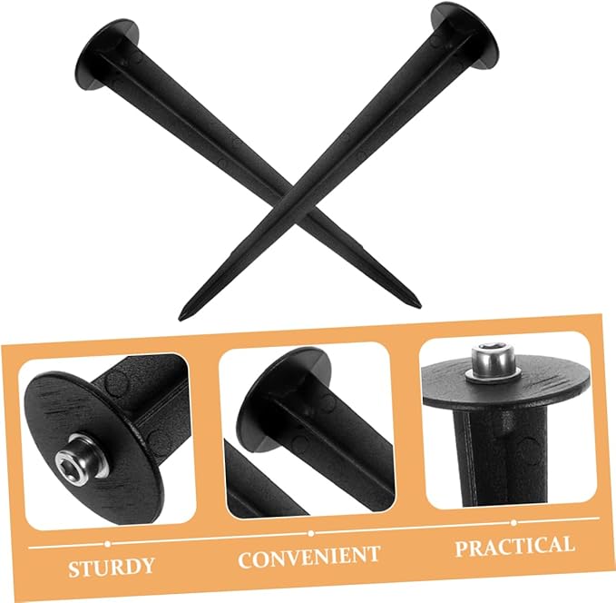balacoo 50pcs Ground Stakes for Solar Garden Lights Outdoor Light Spikes Easy to Install Lightweight for Lawn Landscape Lighting
