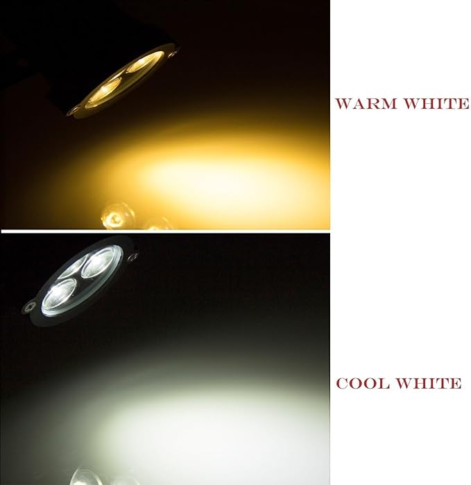 3W IP65 Waterproof Outdoor LED Spotlight - Adjustable Ground Projector Light for Garden Terrace and Lawn (White Light DC 24V)