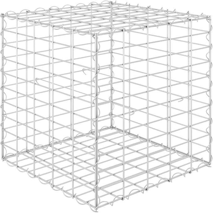 YAFF Cube Gabion Raised Bed Steel Wire 19.7x19.7x19.7