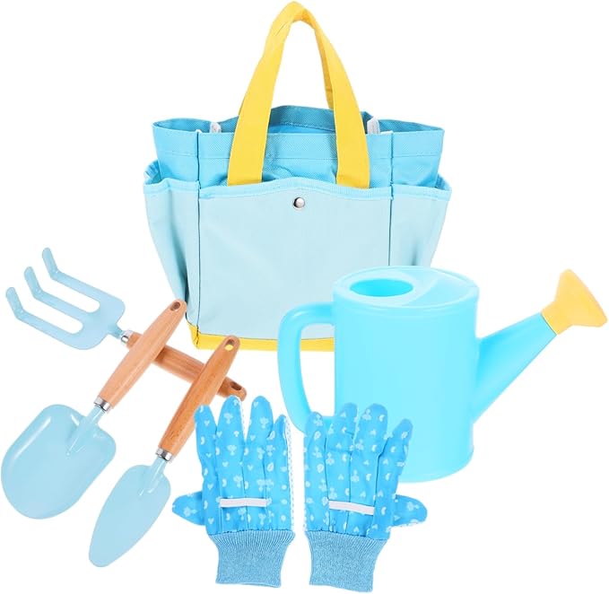 GALPADA 1set Boy Girl Gardening Tools Set Planting Tools for Boys and Girls Including Rake and Shovel Lightweight Outdoor Gardening Activities for and