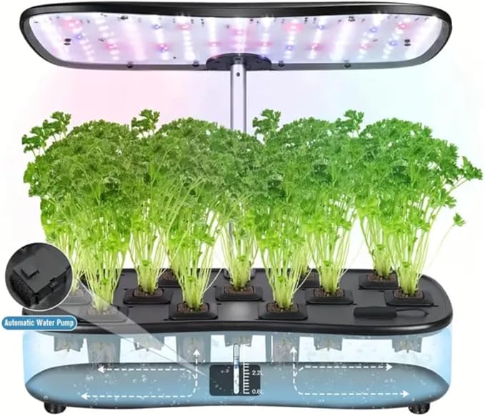 SEDLAV Hydroponic Indoor Garden Hydroponic System with LED Grow Light Hydroponics Growing System (2)