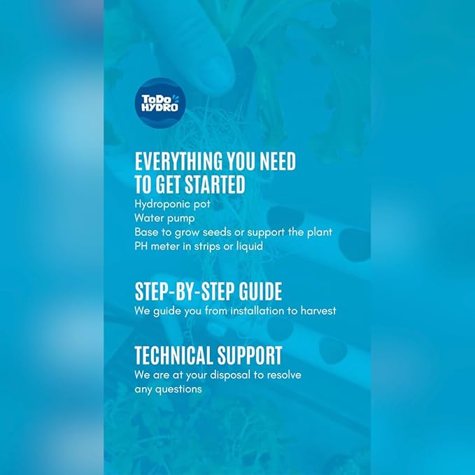 Hydroponic Kit N7 NFT System for 16 Plants Complete Indoor Garden with Nutrients Seeds &amp Accessories