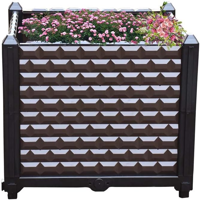 YSUEFIJO Raised Garden Bed for Vegetables Planter Box for Outdoor Plants Flowers Planting Raised Container Planter Raised Beds for Planting Outdoor Plants Vegetables