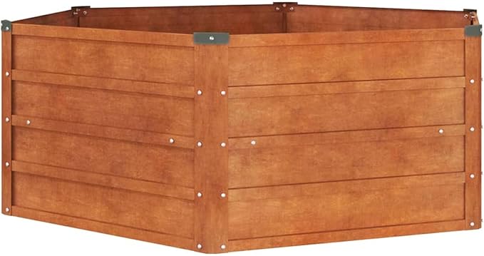 vidaXL Garden Raised Bed Rusty Corten Steel Large Garden Raised Bed