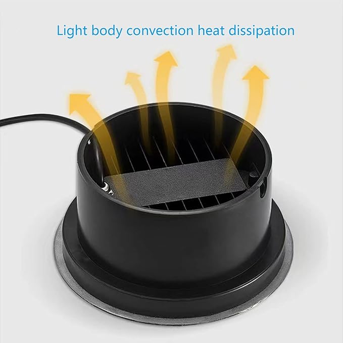 4 Pack LED Underground Lamp Outdoor Ground Light IP66 Waterproof Buried Lights AC85-265V for Garden Path Yard Step Fence Landscape Spotlight