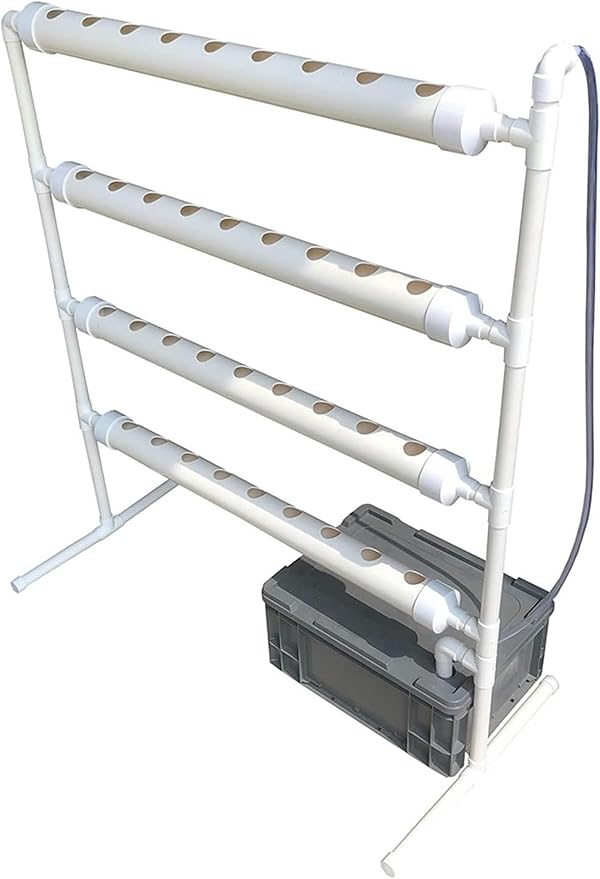 Hydroponics Growing System Hydroponic Grow Kit 36 Holes Pipe Grow Kit Indoor Greenhouse Planting Box Gardening System Nursery Pot Hydroponic Rack Hydroponic Tower