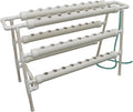 Hydroponics Growing System 54 Plant Sites 3 Layer 2 Rows Food-Grade PVC-U Pipes Hydroponic Grow Kit for Leafy Vegetables with 110V Water Pump