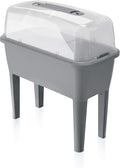 Zanvic Modern Grey Indoor 52L Rectangular Raised Bed Planter
