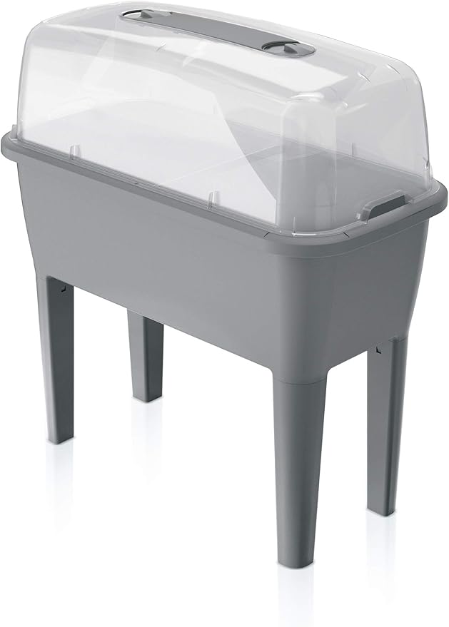 Zanvic Modern Grey Indoor 52L Rectangular Raised Bed Planter