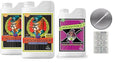 Advanced Nutrients Connoisseur Grow A and B 4 Liter &amp Bud Factor X 1 Liter Bundle with Conversion Chart and 3mL Pipette