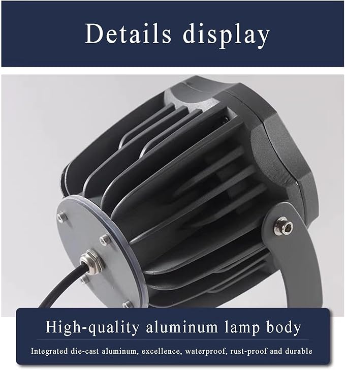 COB Floodlights - IP65 Outdoor Waterproof Spotlight COB Tree Lighting Lamp AC220V Rotation Landscape Spotlight LED Beam Lights for Villa Courtyard Lawn Lighting(Green30W)