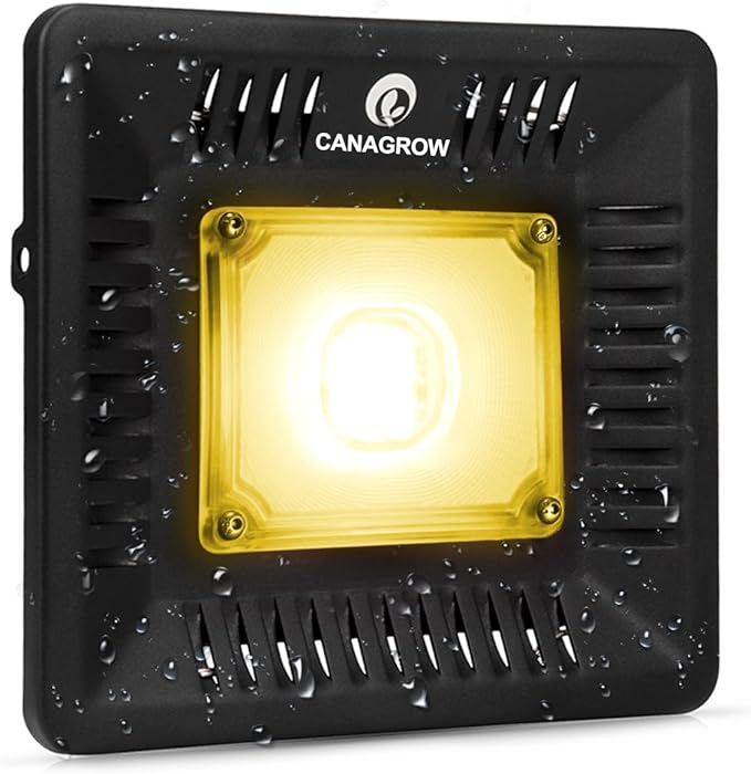 CANAGROW Waterproof Plant Light Outdoor Grow Light Sunlike Full Spectrum LED Grow Lamp Refugium Light for Saltwater Aquarium Without Noise Heating Lamps for Plants Seeding Veg Blooming Fruiting
