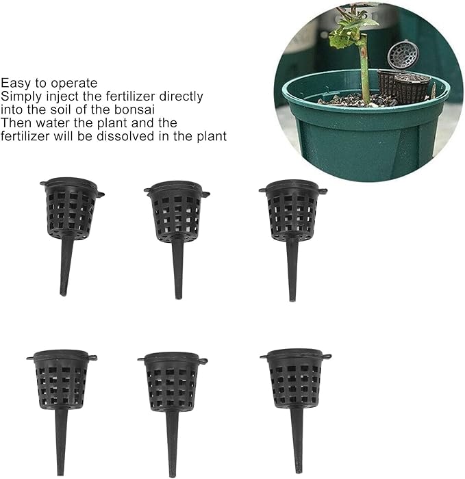 Set of 100 Bonsai Fertilizer Baskets with Lid Portable Mesh Baskets for Easy Fertilizing of Potted Plants Succulents and Orchids