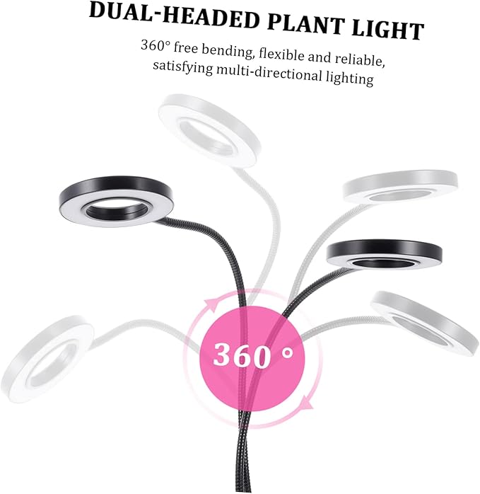 Indoor Grow Lights Led Plant Lamp Lights for 5v Dual Head Clip-on Lighting for Planting Lamp