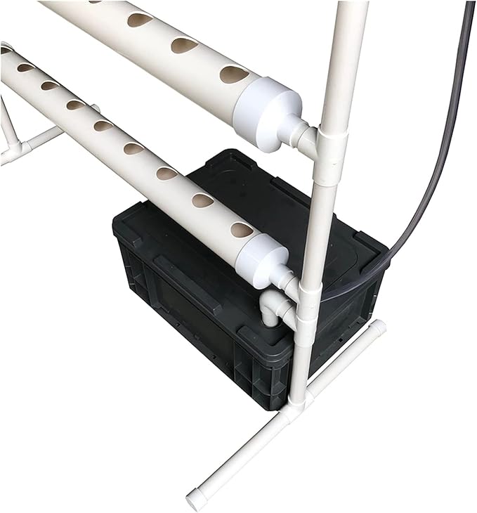 Hydroponic Equipment Hydroponic Grow Kit 36 Holes Pipe Grow Kit Indoor Greenhouse Planting Box Gardening System Nursery Pot Hydroponic Rack Indoor Garden
