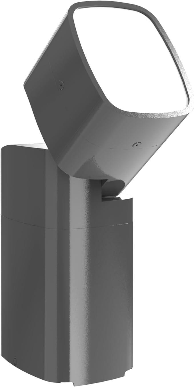 TayMac Gray Spotlight Slide Cover PPSLG for ParkPost Outdoor Power Enclosure (Required) 2000-Lumen 2700K Polycarbonate Post Cap Light for Garden Decor Seamless Spot Lighting Accessory