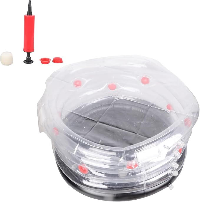 Transportable Air Filled Box Easy Inflation Plan Denial Tools Required Pliable for City Gardeners and Renters Permanent Inflatable Mushroom Cultivation Box
