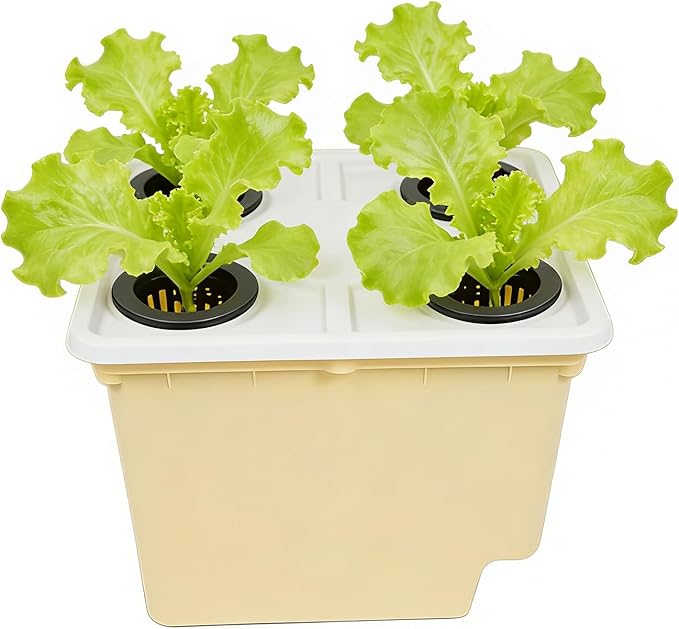 Hydroponic Planter PotSiphonic Drainage Gardening Supplies - Soilless Cultivation Barrels - for Indoor Outdoor Windowsill Balcony Greenhouse Tomato Cucumber Fruit