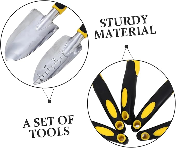 ibasenice 1set Garden Tool Set Heavy Duty Hand Shovel Trowel Multi-use Gardening Spade Gardening Tools for Planting Weeding and Soil Aeration