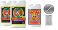 Advanced Nutrients Connoisseur Grow A and B 4 Liter &amp Nirvana 4 Liter Bundle with Conversion Chart and 3mL Pipette