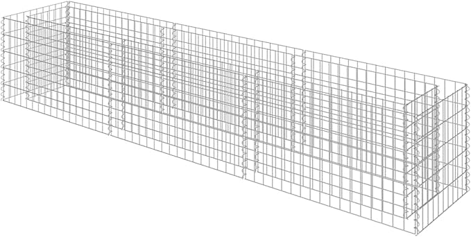 Galvanized Steel Gabion Raised Bed Durable Large Garden Planter for DIY Enthusiasts Balcony or Patio Decoration