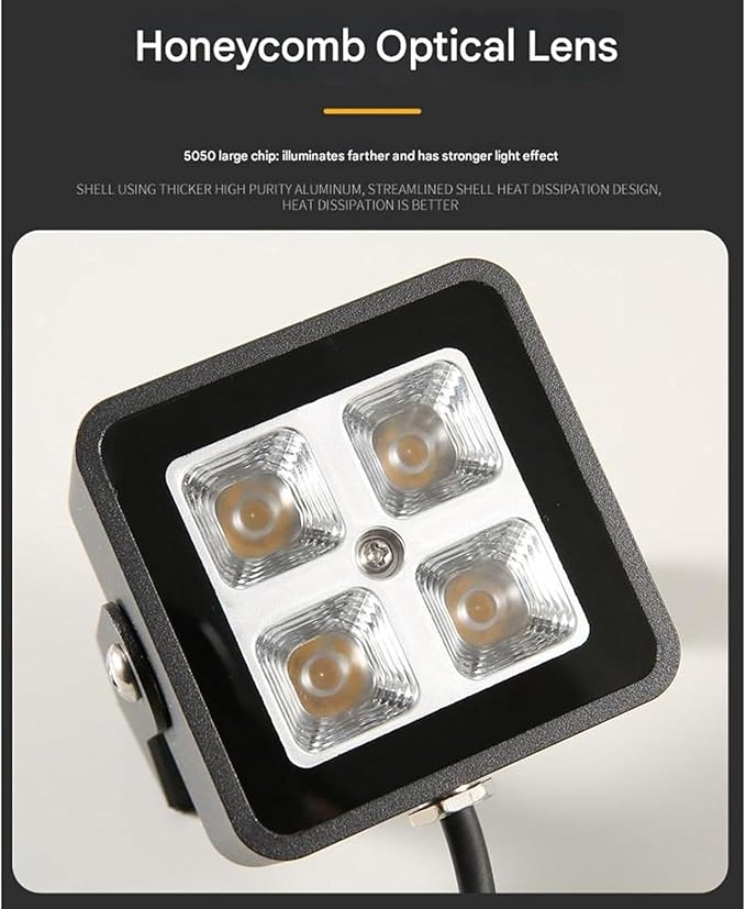 LED Flood Light - Outdoor Rectangle Spot Lights Spotlight Beam Waterproof IP65 Wall Washer Lighting for Patio Garden Driveway Landscape(Warm Light8W-DC24V)