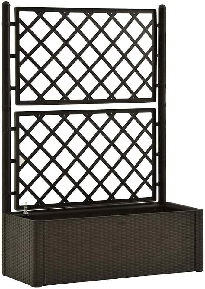 Raised Bed Mocha Plastic (PP) Large Waterproof Materials Gardening Pots &amp Planters 313968