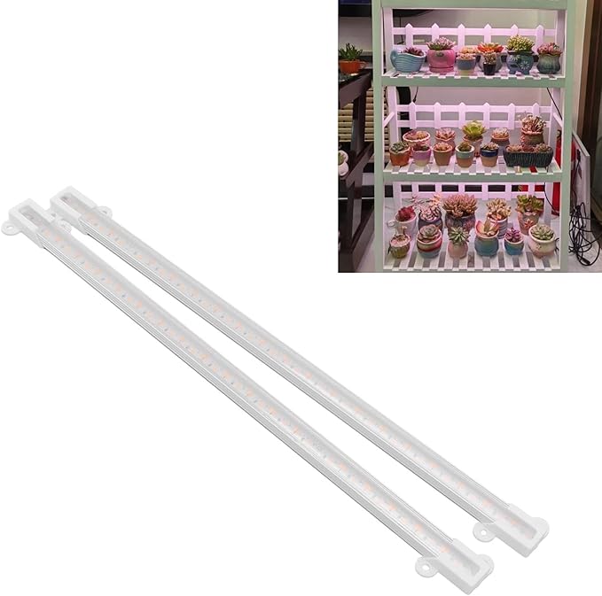 Solar Plant Grow Light LED Strip 10W Double Sided Solar Panel Adjustable 1-10 Level Brightness - Energy Saving Ideal for Indoor Gardening Balcony Greenhouse (20w)