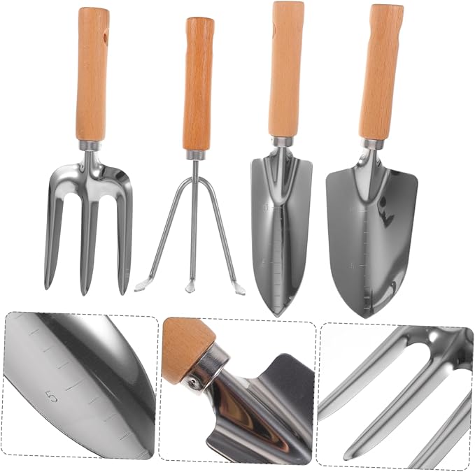ibasenice 1set Garden Tool Multi-use Gardening Kit Handles Efficient for Soil Excavation and Weeding Compact and Gardening Tools