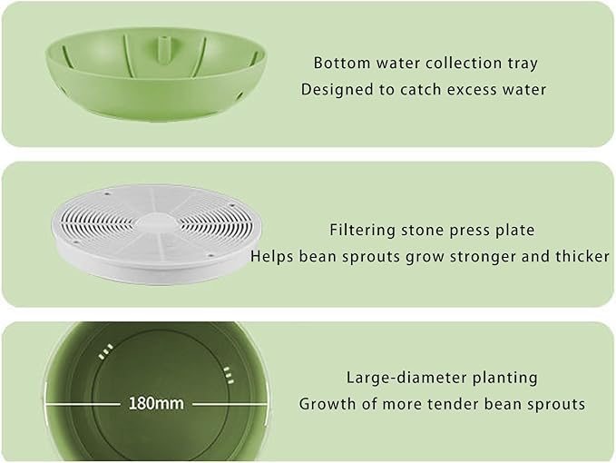 Easy to Use Automatic Sprouts Maker Simple Three Step Operations Year Round Cultivation Natural Germination Methods User Friendly Sprouting Machine