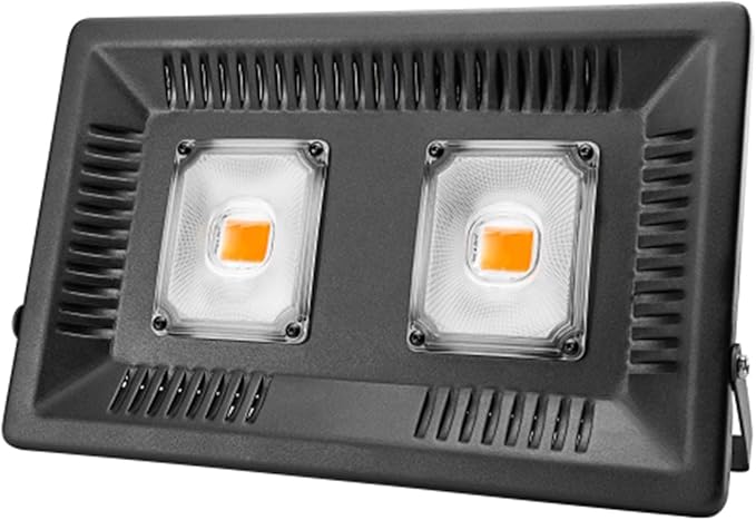 Full Spectrum Lamp LED Growing Light 50W 100W 150W AC 110V 220V High Power Outdoor Waterproof for Greenhouse Hydroponics Seeding (Color:100W)