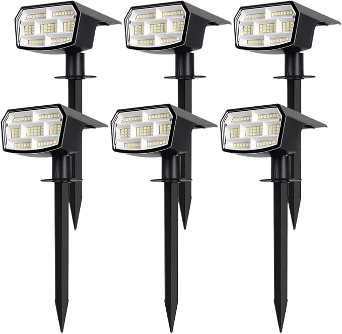 Solar Lights Outdoor Garden Solar Spot Lights Outdoor LED Waterproof for Yard with Landscape Front Door Ornaments