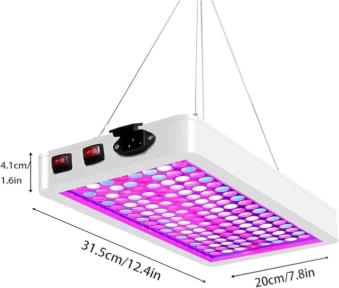 Full Spectrum LED Grow Light for Indoor PlantsPlant Lamp with Hanging Kit Suitable for Seedlings Succulents Flowers &amp Vegetables (B1-1000W)