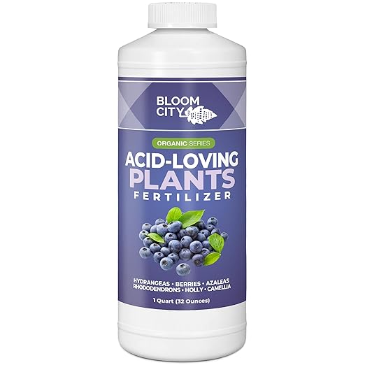 Bloom City's Acid-Loving Plant Fertilizer Soil Acidifier for All Acid Loving Plants Quart (32 oz)