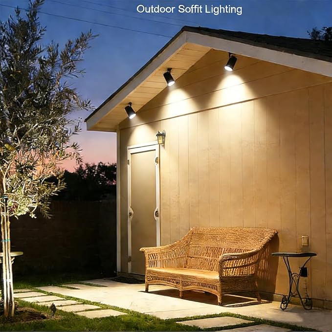 Arrownine Low Voltage Landscape Lighting Tree Hanging Down Lights Moonlighting Outdoor Soffit Lighting Wall Mount LightReplaceable MR16 LED Bulb Warm White Brass Material