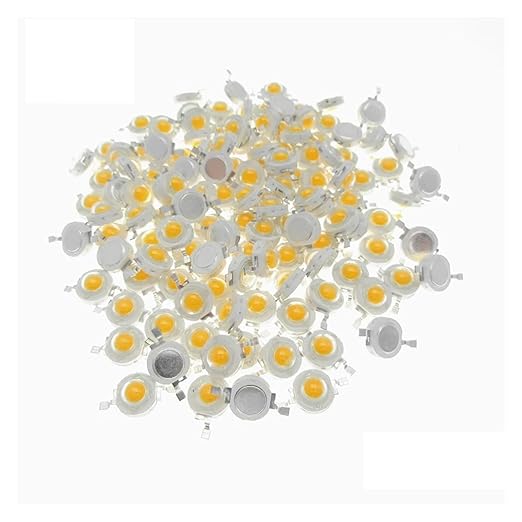 10pcs 1W 3W LED COB Lamp Chips 33mil 45mil Epistar Warm White Cool White Red Green Blue Yellow Grow led Diodes for Spotlight(Warm White 3000K1W 33mil)