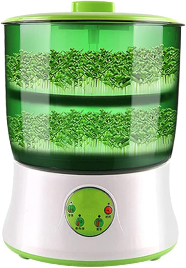 ibasenice 110v Intelligent Dual Bean Machine for Home Use Automatic Microcomputer Control Efficient Temperature Management and Water Circulation System