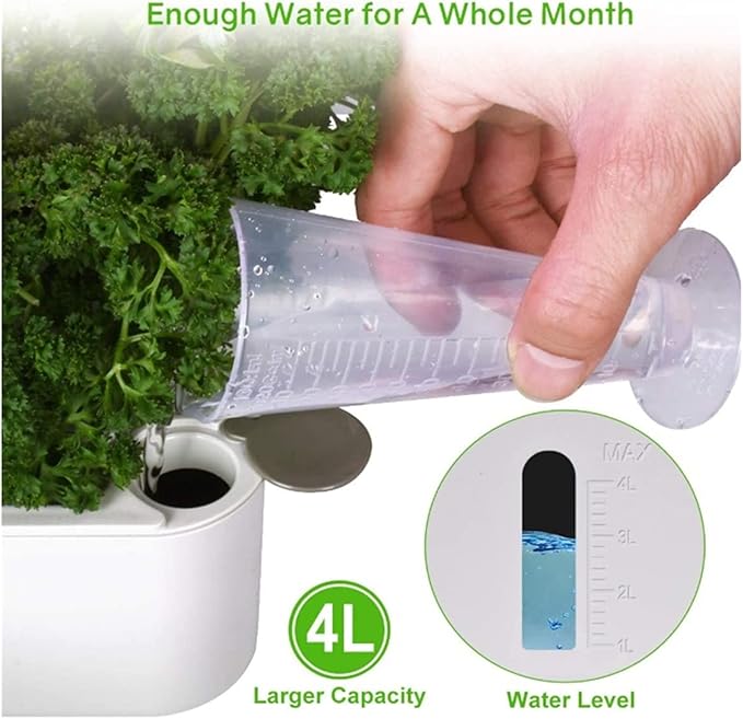 Hydroponic Equipment 12 Pots Smart Hydroponics Grow System Indoor Desktop Garden Kits with LED Growing Lights Intelligent Planter for Home Kitchen Indoor Garden