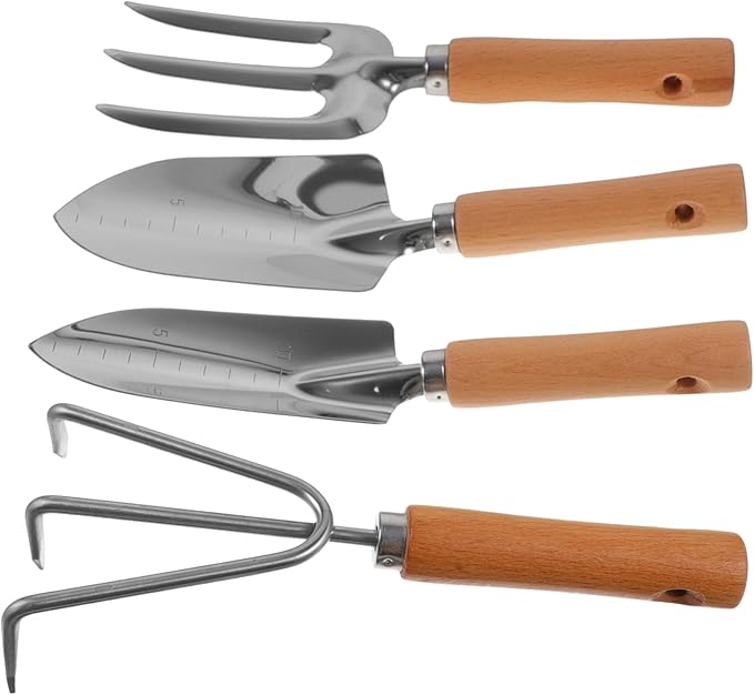 ibasenice 1set Garden Tool Multi-use Gardening Kit Handles Efficient for Soil Excavation and Weeding Compact and Gardening Tools