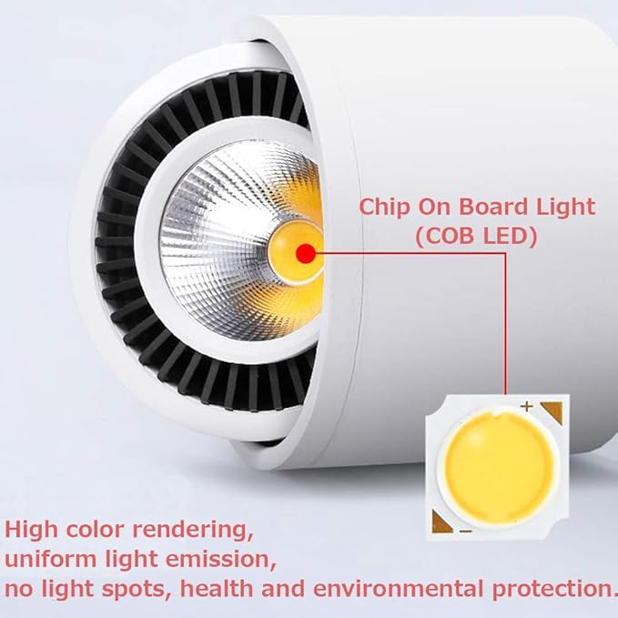 Accent Uplight 7W 630 lumens LED Spotlight Light with Smart Plug Timer Switch Round Bucket Adjustment Foot Pedal Switch Cord Flexibly Rotatable Extra Light Decorative for Plants Landscape